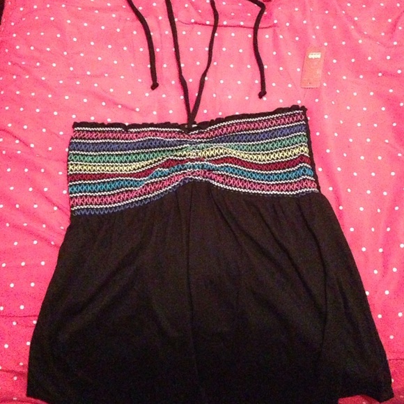 Strapless top