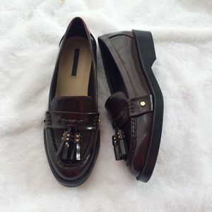 Zara tasseled loafers