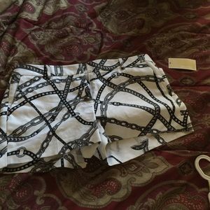 Black & white MK shorts
