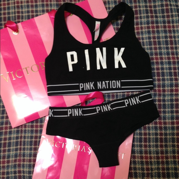 VS PINK Collection Panties and Bra Medium