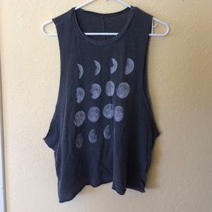 brandy melville phases of the moon muscle tee