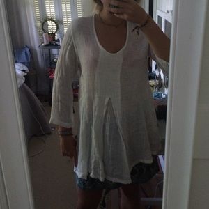 Linen 3/4 sleeve top