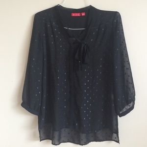 Shear Black Work Top - M