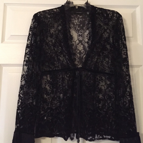 Black lace jacket.