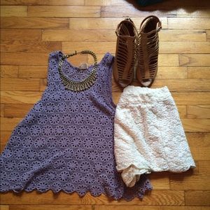 Purple Crochet Top