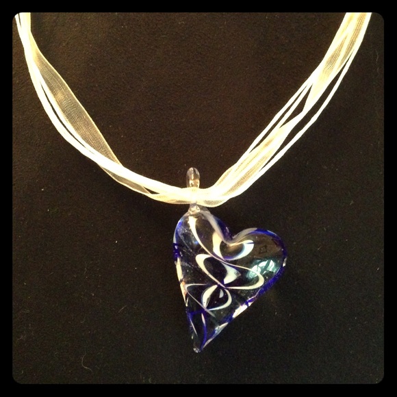 Glass Heart Pendant