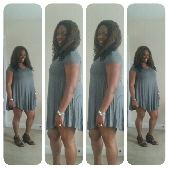 Grey tunic dress
