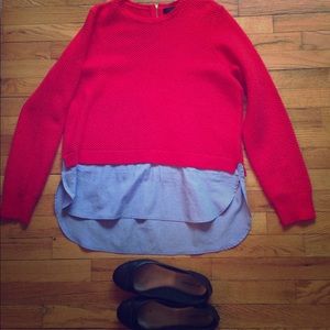 J Crew Shirt Tail Blouse