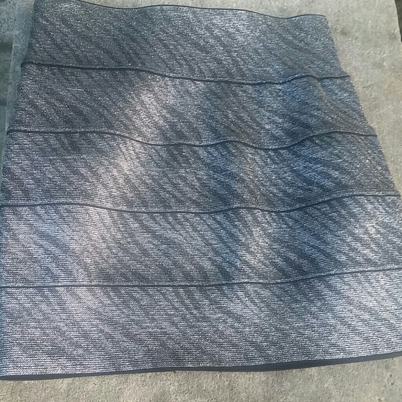 Silver body con skirt NEW