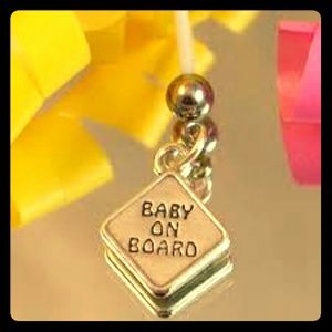 Baby on Board belly button ring
