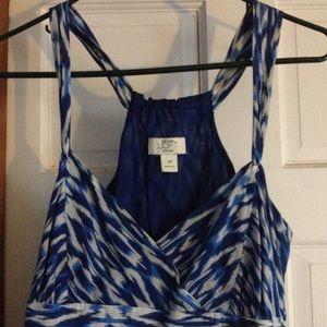 Blue & white patterned sundress from LOFT