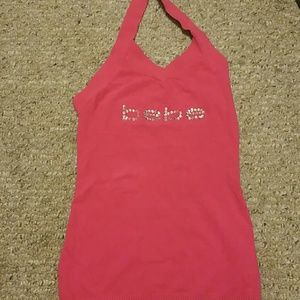 Bebe hot pink halter top