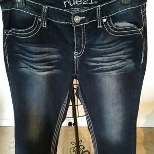 Blinged and cuffed capris