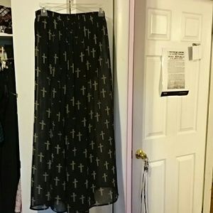 Cheetah print cross skirt