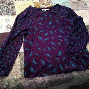Loft size large blouse. Like new. Nearly sheer