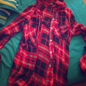 Long sleeve button up flannel