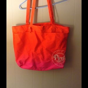 Pink beach tote