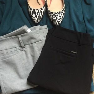 BUNDLE Gray & Black Slacks