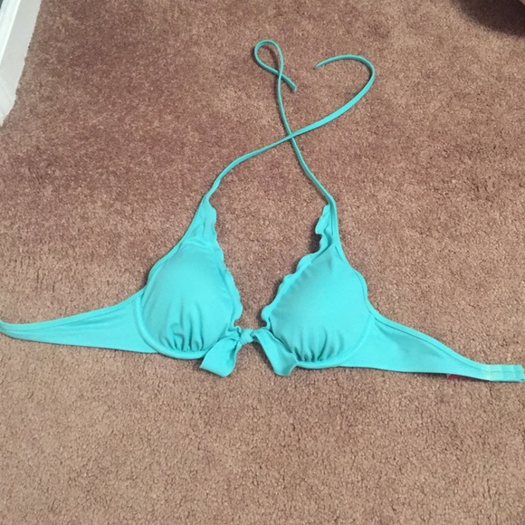 Blue Victoria secret bikini top