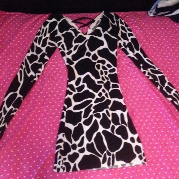 Animal Print Long sleeve dress