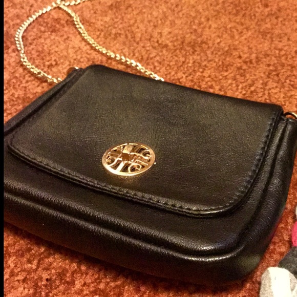 Faux leather cross body bag