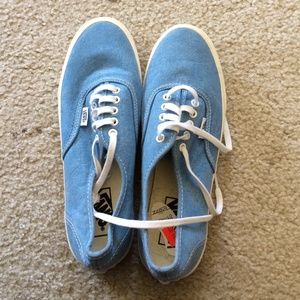 light blue Vans