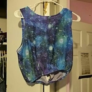Galaxy crop top