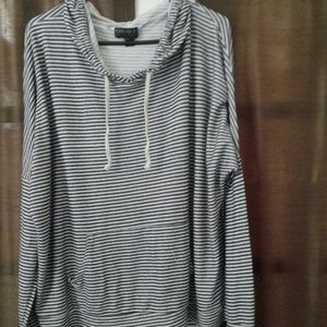 B&W Striped Hoodie