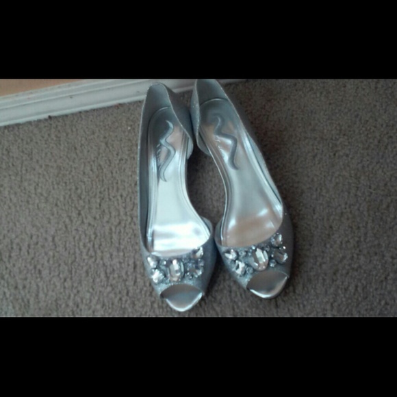 Silver Wedge shoes