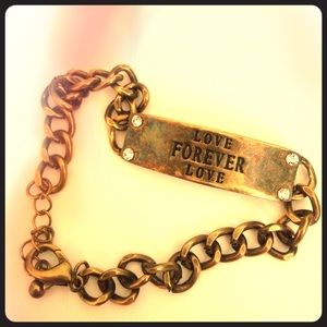 💛Gold Chain "Forever Love Forever " bracelet💛