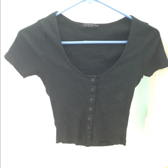 Black Brandy Crop Top