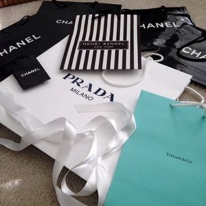 Designer brand bags - Prada, Chanel, Tiffany & Co