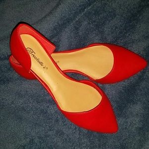 Modcloth Bright Red flats