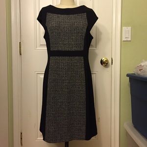 Anne Klein black and white dress
