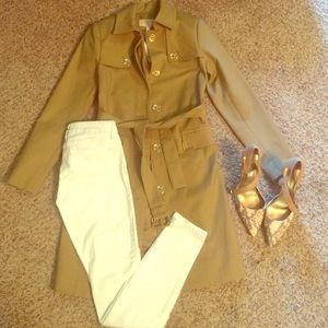 Michael Kors "Dark Camel" Colored Trench Coat