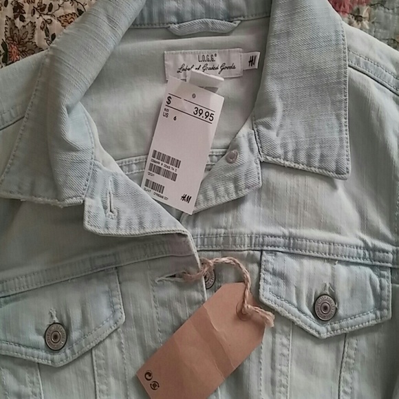 H&M Light Denim Womens Jean Jacket - Picture 3 of 4