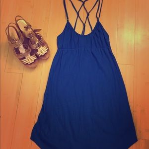 Royal Blue Strappy Beach Dress