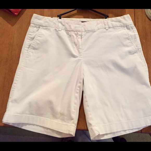 Pure White Lands End Shorts