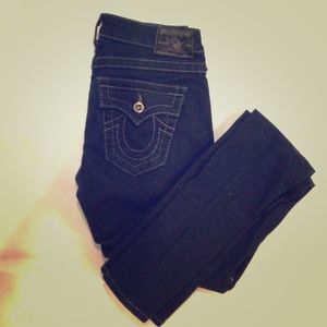 True Religion Disco Julie Dark Blue Skinny Jeans
