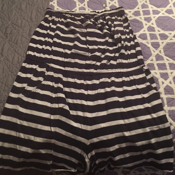 Blue & White Romper