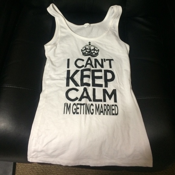 Fitted wedding tank top