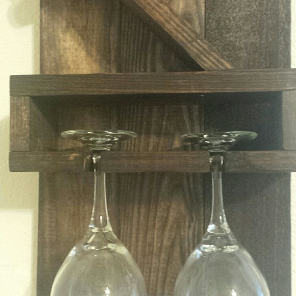 HANDMADE Wine bottle and glass wall wine - Picture 3 of 4