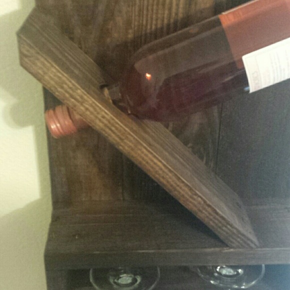 HANDMADE Wine bottle and glass wall wine - Picture 4 of 4