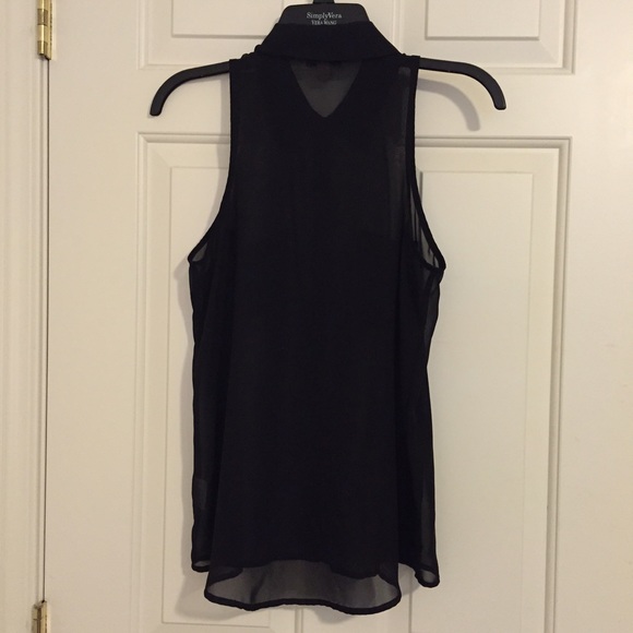 Black Chiffon Blouse - Picture 2 of 2