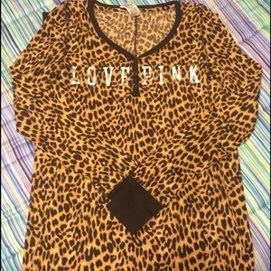 NWOT Victoria's Secret PINK leopard onesie