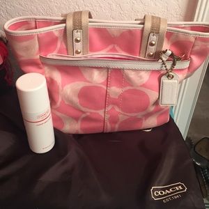 Pink coach purse