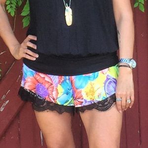 Floral & Lace Shorts