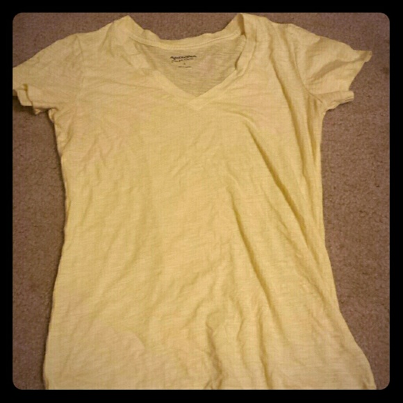 Yellow V neck t shirt