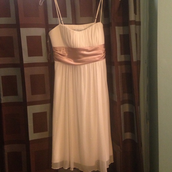 White, gold & sparkly dress