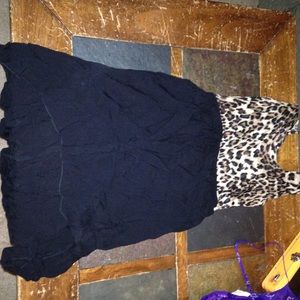 High low cheetah dress size medium. Gently worn